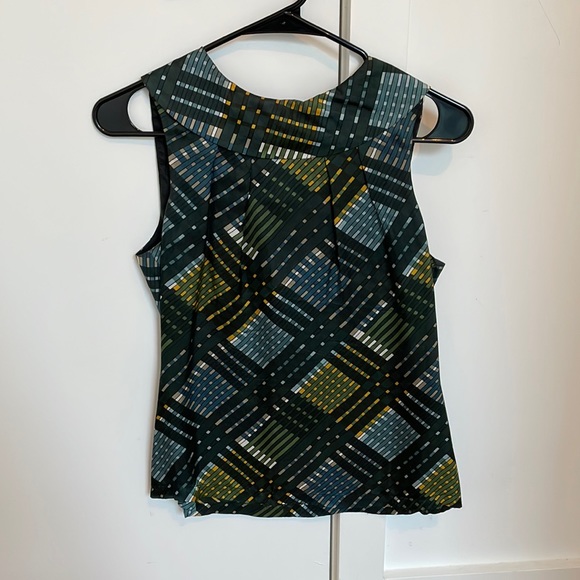 60s Mad Men vintage style blouse Size Small - Picture 1 of 4